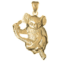 10K, 14K or 18K Gold Koala Bear Pendant