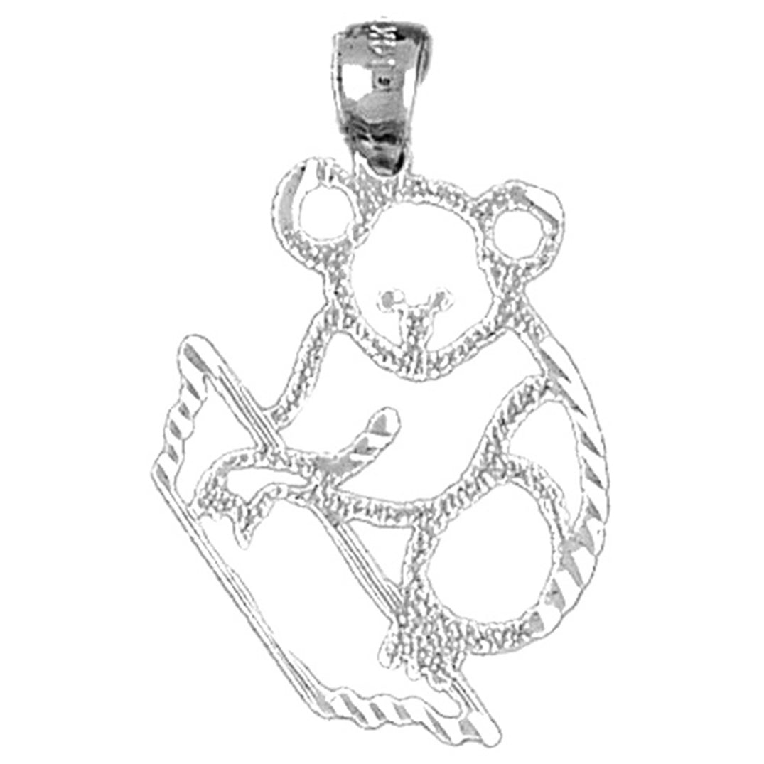 14K or 18K Gold Koala Bear Pendant