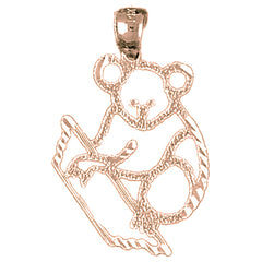 14K or 18K Gold Koala Bear Pendant