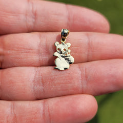 14K or 18K Gold Koala Bear Pendant