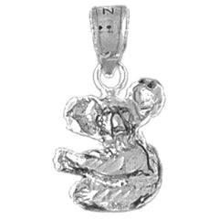 14K or 18K Gold Koala Bear Pendant