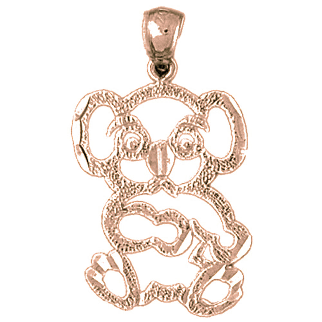 14K or 18K Gold Bear Pendant