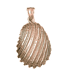 10K, 14K or 18K Gold Shell Pendant