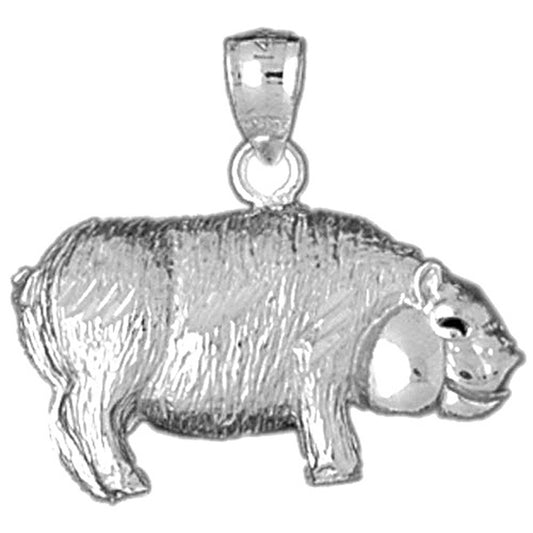 10K, 14K or 18K Gold Pig Pendant