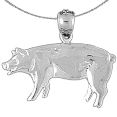 Colgante de cerdo de oro de 14 quilates o 18 quilates