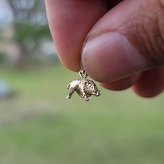 14K or 18K Gold 3D Boar Pendant