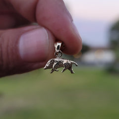 14K or 18K Gold 3D Boar Pendant