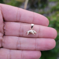 14K or 18K Gold 3D Boar Pendant