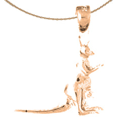 14K or 18K Gold Kangaroo Pendant