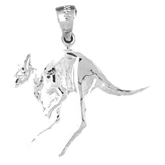 14K or 18K Gold Kangaroo Pendant