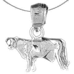 14K or 18K Gold Cow Pendant