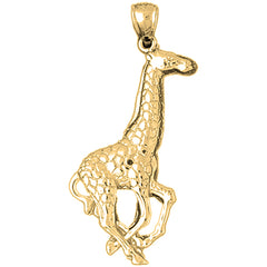 10K, 14K or 18K Gold Giraffe Pendant