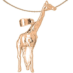 Colgante de jirafa de oro de 14 quilates o 18 quilates