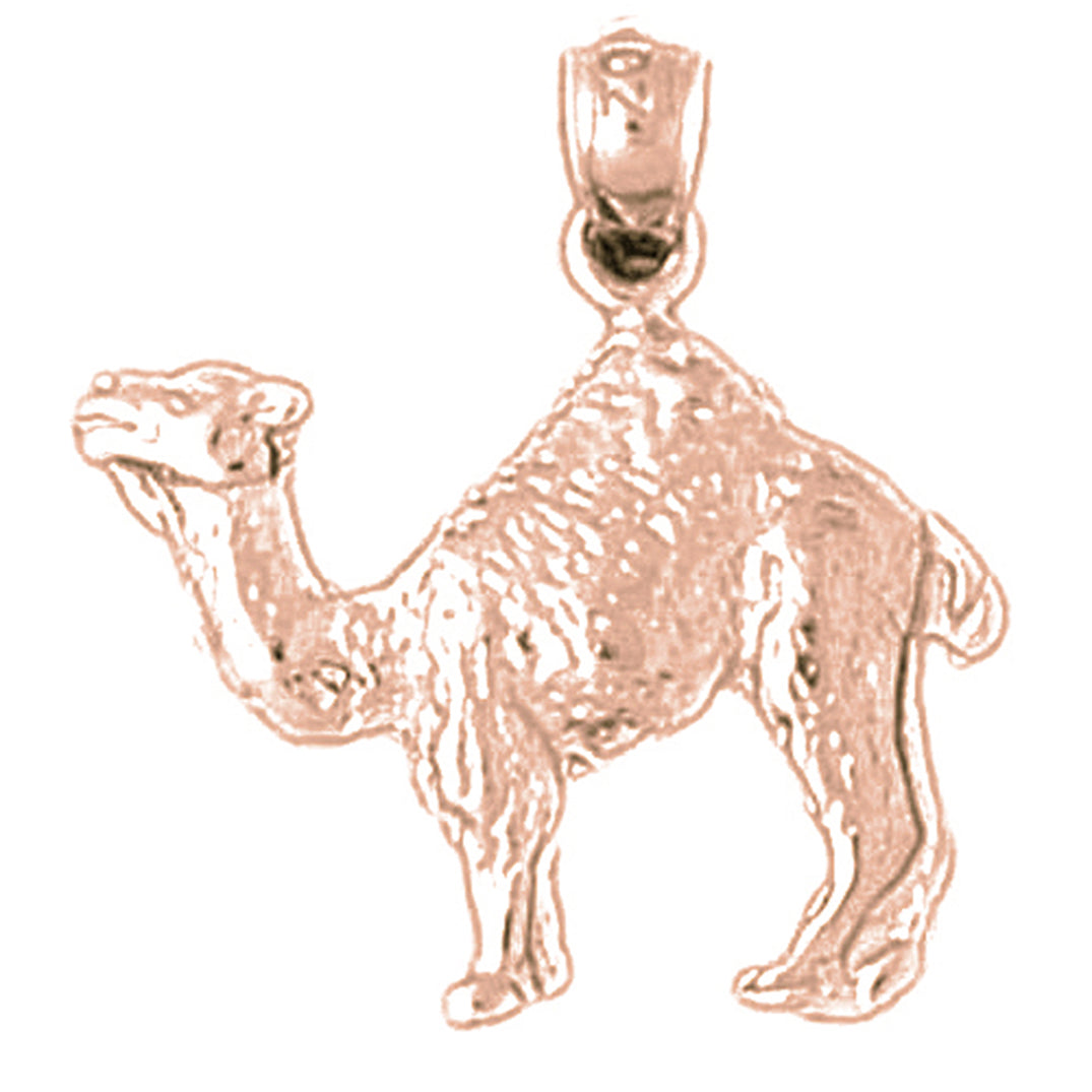 14K or 18K Gold Camel Pendant