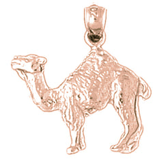 14K or 18K Gold Camel Pendant