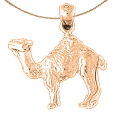 14K or 18K Gold Camel Pendant