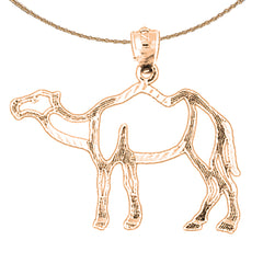 14K or 18K Gold Camel Pendant