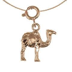 14K or 18K Gold Camel Pendant