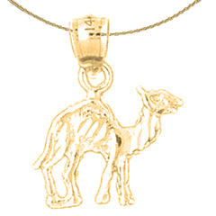 14K or 18K Gold Camel Pendant