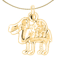 14K or 18K Gold Camel Pendant