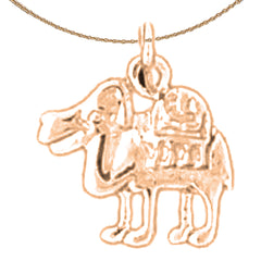 14K or 18K Gold Camel Pendant