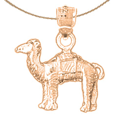 14K or 18K Gold Camel Pendant