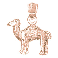 14K or 18K Gold Camel Pendant