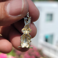 10K, 14K or 18K Gold Rabbit Pendant