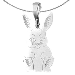 10K, 14K or 18K Gold Rabbit Pendant