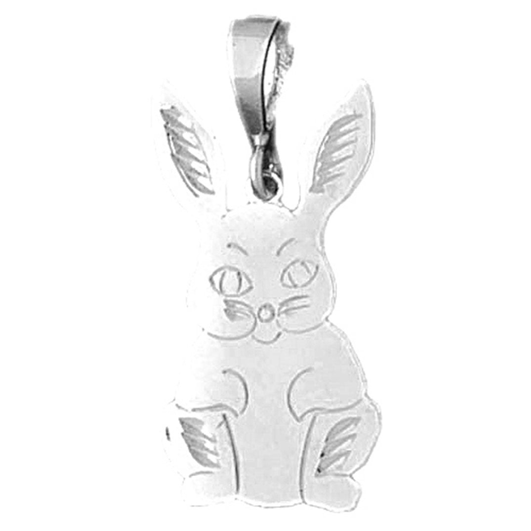 10K, 14K or 18K Gold Rabbit Pendant