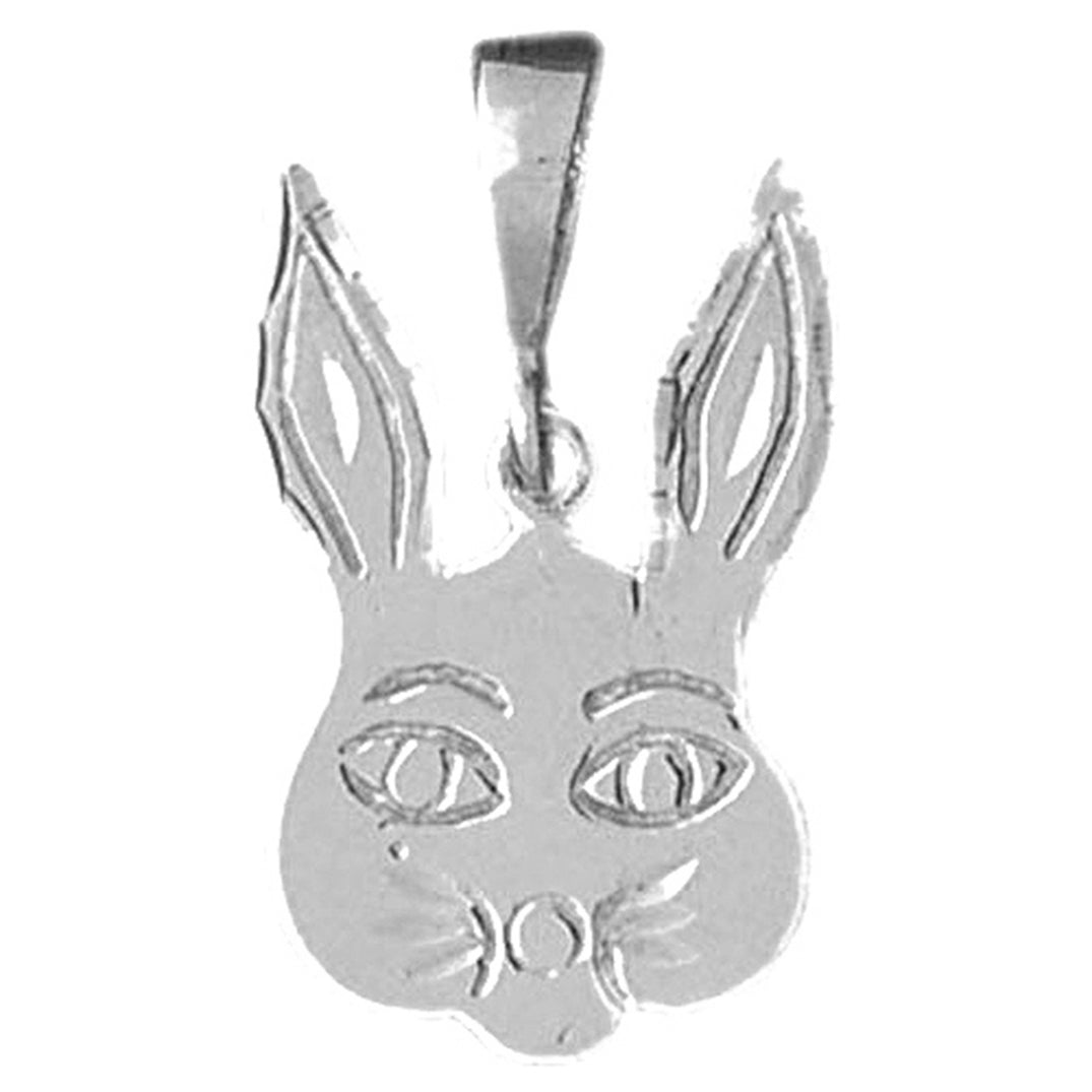 10K, 14K or 18K Gold Rabbit Pendant