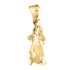 10K, 14K or 18K Gold Otter Pendant