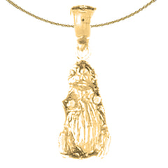 10K, 14K or 18K Gold Otter Pendant