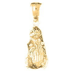 10K, 14K or 18K Gold Otter Pendant