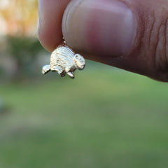 14K or 18K Gold Beaver Pendant