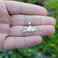 14K or 18K Gold Beaver Pendant