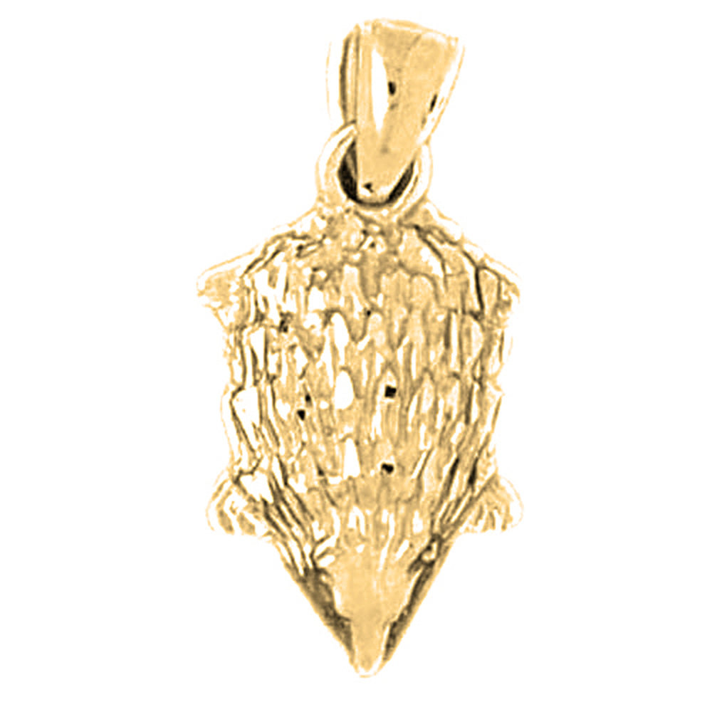 10K, 14K or 18K Gold Otter Pendant