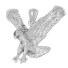 10K, 14K or 18K Gold Eagle Pendant