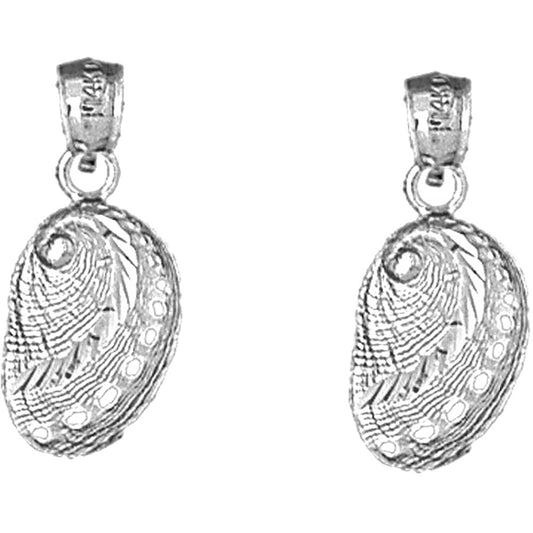 Sterling Silver 23mm Shell Earrings