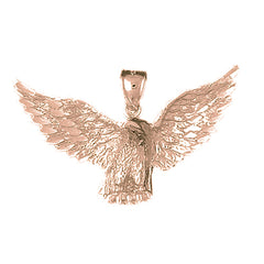 10K, 14K or 18K Gold Eagle Pendant