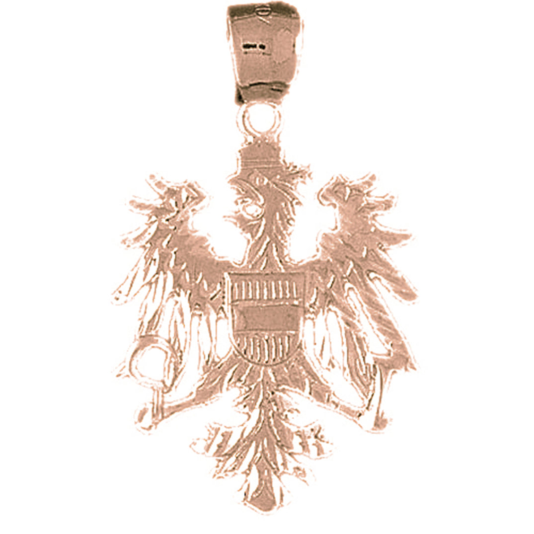 10K, 14K or 18K Gold Eagle Pendant