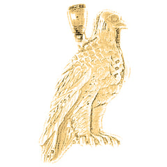 10K, 14K or 18K Gold Eagle Pendant