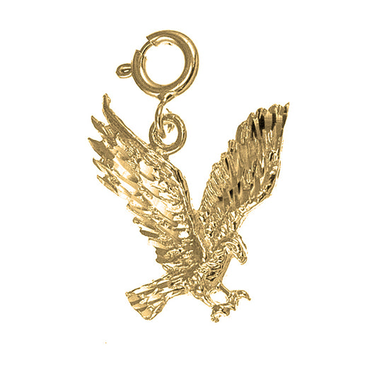 14K or 18K Gold Eagle Pendant