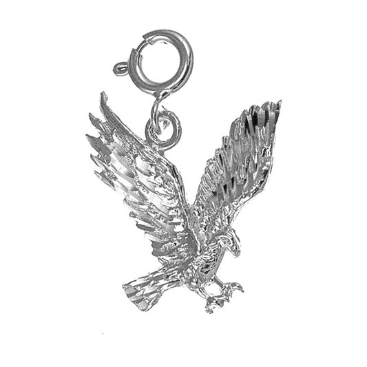 14K or 18K Gold Eagle Pendant