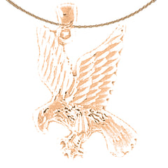 14K or 18K Gold Eagle Pendant