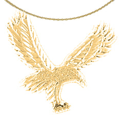 10K, 14K or 18K Gold Eagle Pendant