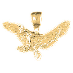 10K, 14K or 18K Gold Eagle Pendant