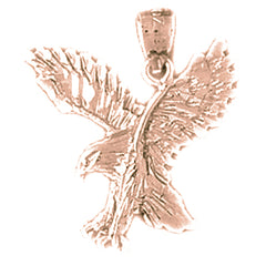 14K or 18K Gold Eagle Pendant