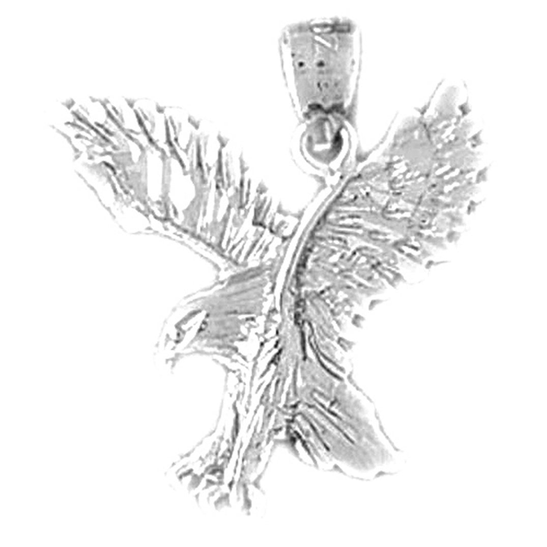 14K or 18K Gold Eagle Pendant