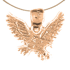 14K or 18K Gold Eagle Pendant